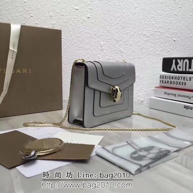 BVLGARI寶格麗 漆皮系列 小號 時尚 鏈條單肩斜挎包 34559 FYD1368